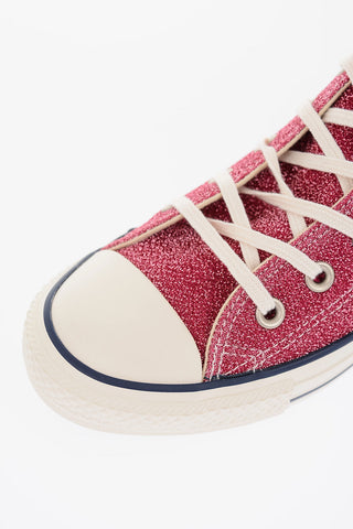 ALL STAR High-Top Glitter Sneakers