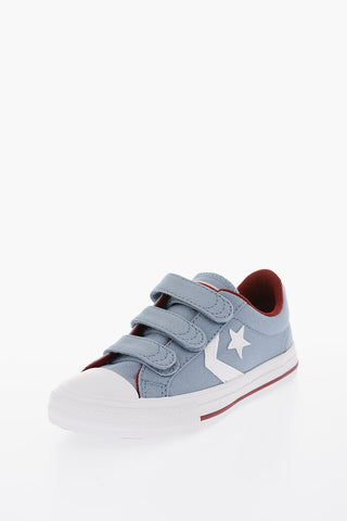 ALL STAR Fabric Sneakers with Touch Strap Closure