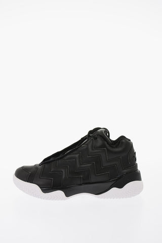 VLTG MISSION-V Leather High-Top Sneakers