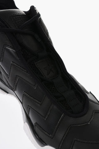 VLTG MISSION-V Leather High-Top Sneakers