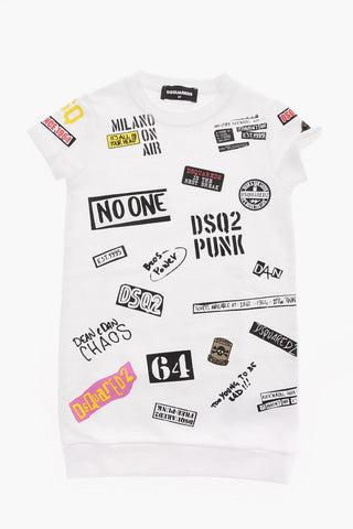 Vestito in Felpa con Stampa