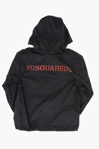 Hooded Jacket with Zip Closure