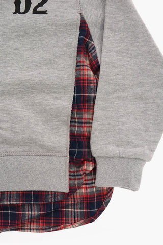 Tartan Details Sweatshirt