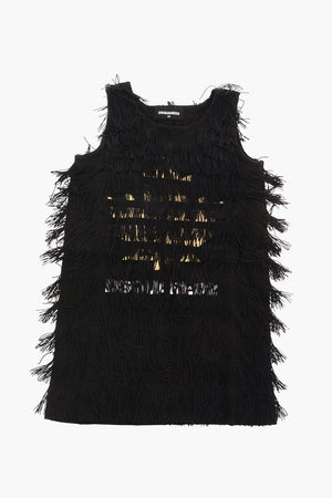 Fringed Sleeveless Dress