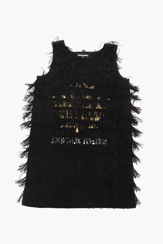 Fringed Sleeveless Dress
