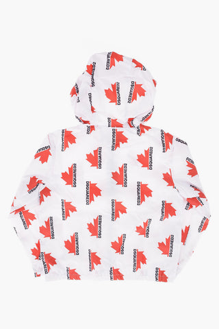 Logo Print Hooded Jacket