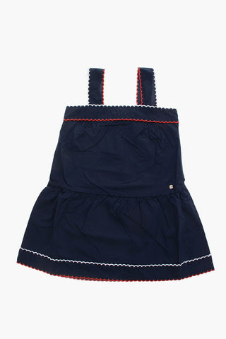 Vestito a Trapezo in Cotone