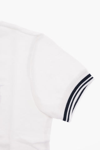 2 Button Polo With Logo-Embroidery