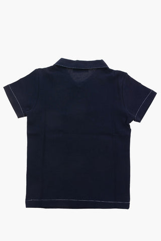 2 Button Polo with Logo-Print