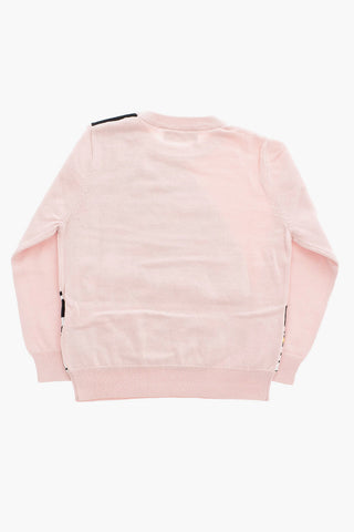 Maglia Girocollo con Ricamo Farfalla
