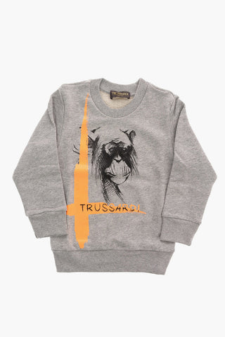 Crew-Neck Sweatshirt with Print