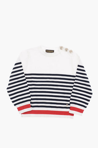 Striped Crew-Neck Sweater