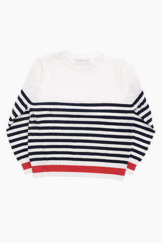 Striped Crew-Neck Sweater