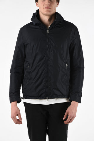 embroidered full zip hooded  regular fit outerwear
