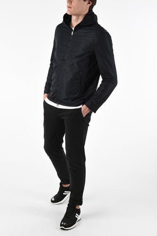 embroidered full zip hooded  regular fit outerwear