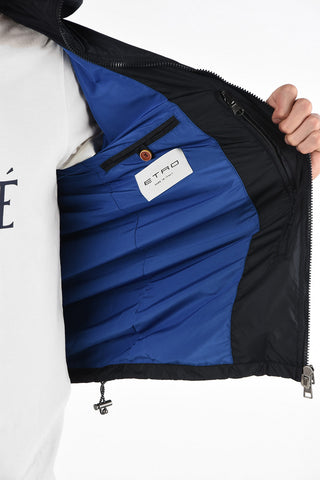 embroidered full zip hooded  regular fit outerwear