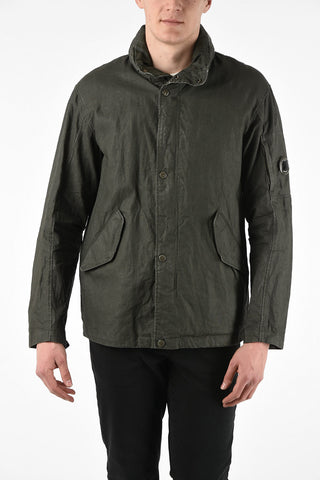 flax jacket with Extractable Hood