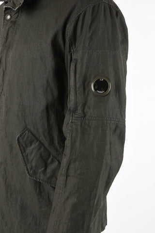 flax jacket with Extractable Hood