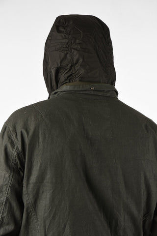 flax jacket with Extractable Hood