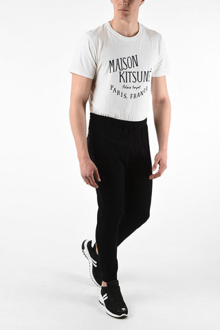 virgin wool zipped pocket straight pants