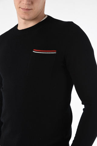 maglia girocollo in lana