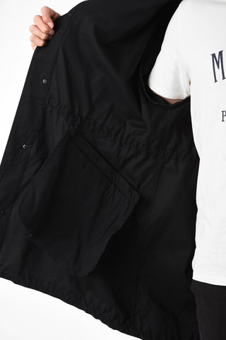 printed hooded parka
