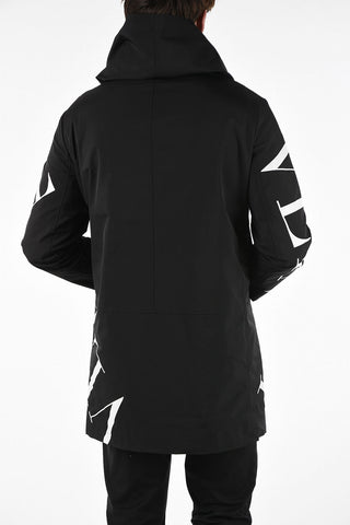 VLTN All Over Logo hidden closure outerwear