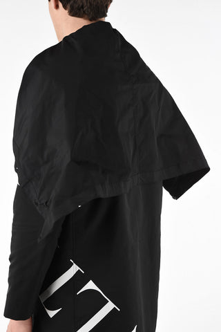VLTN All Over Logo hidden closure outerwear