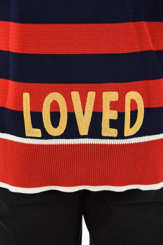 cardigan awning striped bicolore