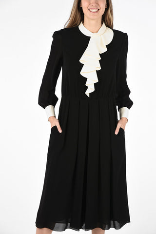 cascade collar Flared Jumpsuit