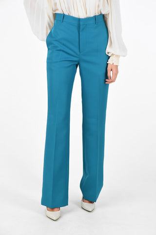 Pantaloni Straight Fit a Vita Alta