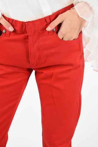 high-rise waist straight fit jeans