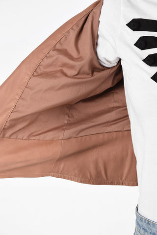 leather full zip outerwear jacket