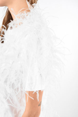 Ostrich Feather Jersey T-shirt