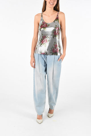 Roses-print top