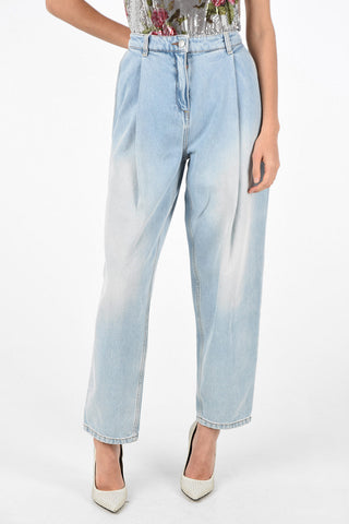 boyfriend  jeans stone washed a vita alta