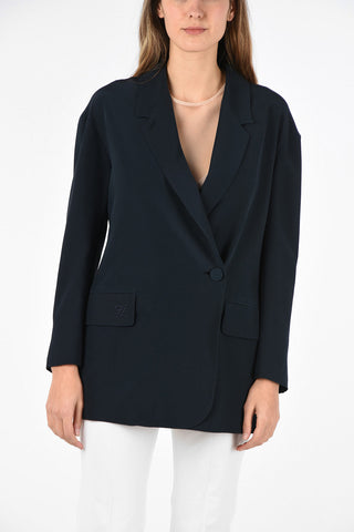 silk BAUHAUS notch lapel blazer