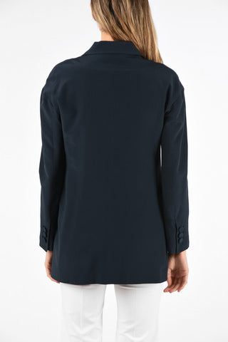 silk BAUHAUS notch lapel blazer