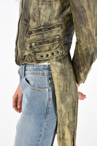 leather biker jacket