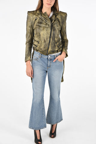 leather biker jacket