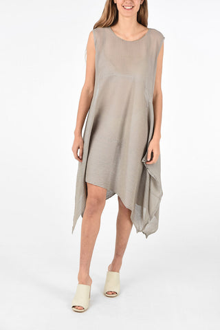 Sheer Asymmetric shift dress