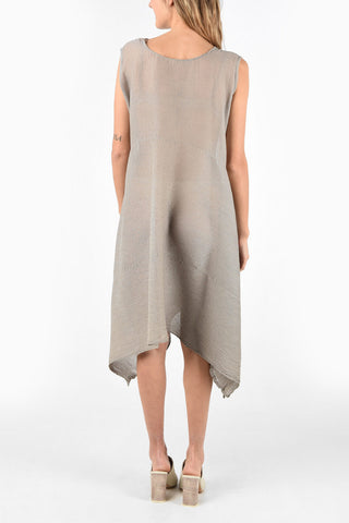 Sheer Asymmetric shift dress