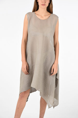 Sheer Asymmetric shift dress