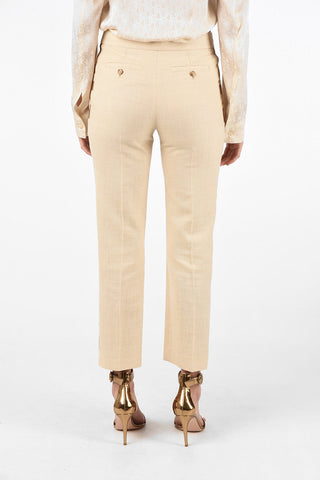 High Waist Pants with Hidden Closure
