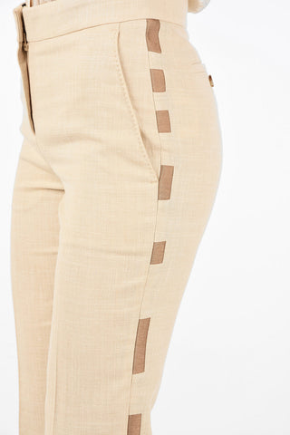 High Waist Pants with Hidden Closure