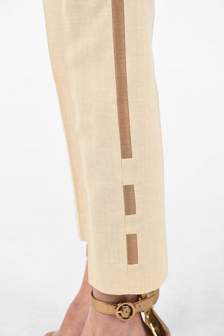 High Waist Pants with Hidden Closure