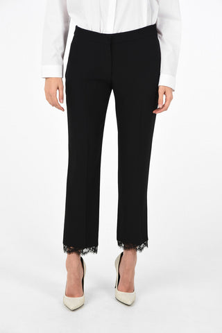 capri pants with Lace Hem