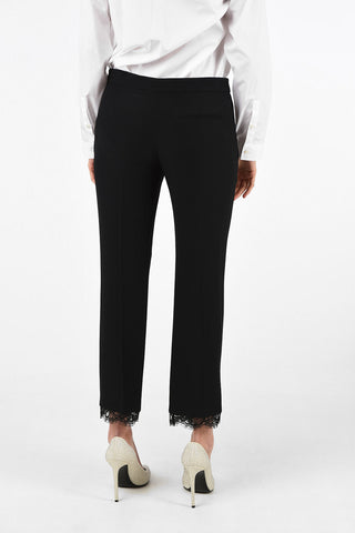 capri pants with Lace Hem