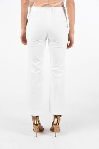OLYMPE Mid-rise waist bootcut pants