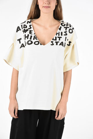 OTB MM6 v-neck Short Sleeve sweatshirt